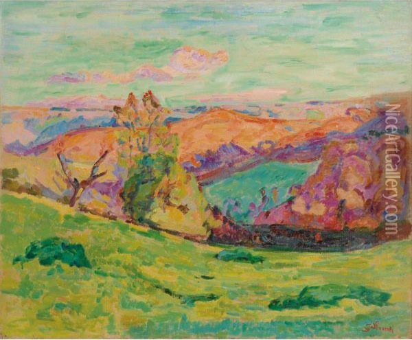 Vue Du Puy Barriou, Creuse Oil Painting - Armand Guillaumin