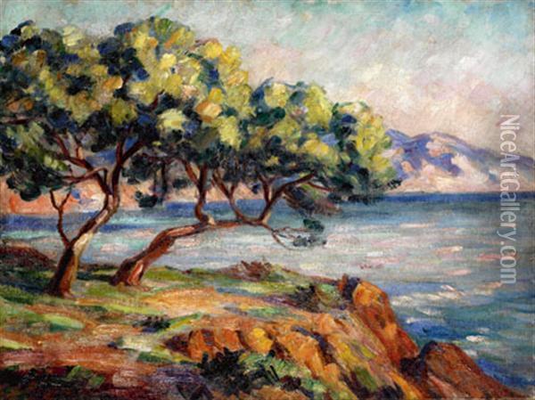 Paysage D'agay Oil Painting - Armand Guillaumin