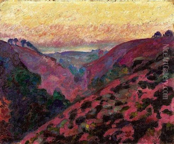 Paysage De Crozant Oil Painting - Armand Guillaumin