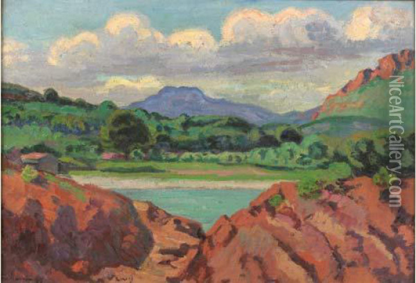 La Baie D'agay, Vers 1895 Oil Painting - Armand Guillaumin