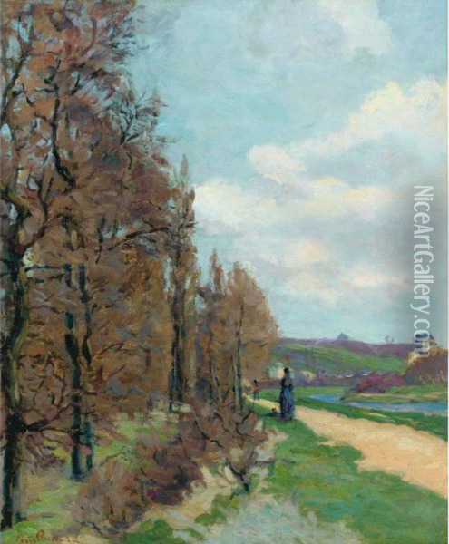 Paysage De L'ile De France Oil Painting - Armand Guillaumin