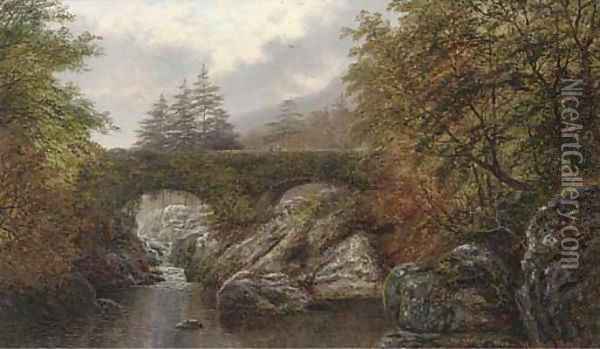 Pont-y-Pair, Betws-y-Coed, North Wales Oil Painting - William Mellor