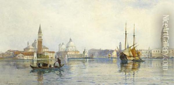 Hazy Morning, Venice Oil Painting - Thomas Bush Hardy
