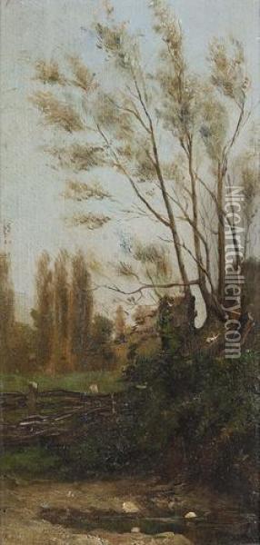 Umkreis
Landschaft Mit Baumen. Oil Painting - Henri-Joseph Harpignies