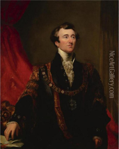 Portrait Of John Jonson Oil Painting - Sir George Hayter