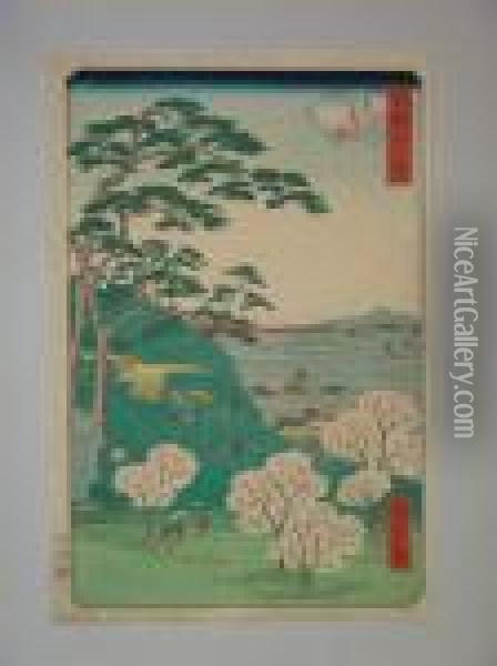 Serie Des 36 Vues D'edo Oil Painting - Utagawa or Ando Hiroshige