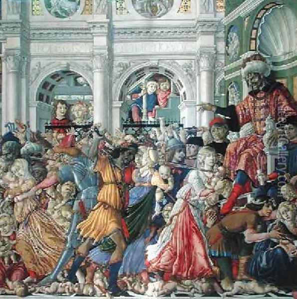 The Massacre of the Innocents 1482 Oil Painting - di Giovanni di Bartolo Matteo