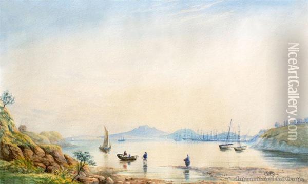 St. Marys Bay Oil Painting - John Barr Clarke Hoyte
