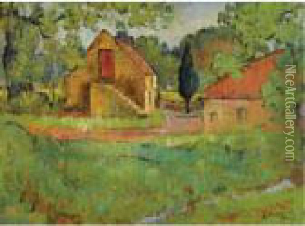 The Old Mill, Fife Oil Painting - George Leslie Hunter