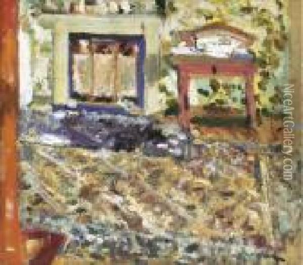 The Artist's Bedroom Oil Painting - George Leslie Hunter