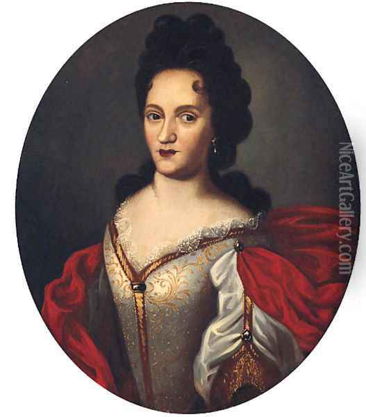 Portrait of a lady 2 Oil Painting - Francesco de Mura
