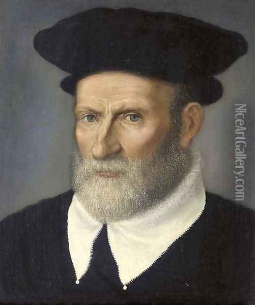 Portrait of a scholar Oil Painting - Giovanni Battista Moroni
