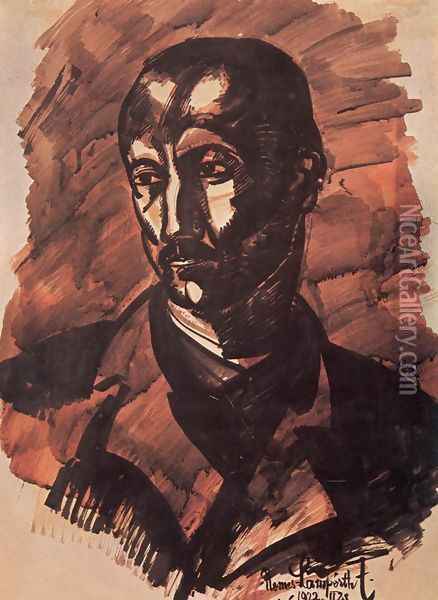 Portrait of a Man 1922 Oil Painting - Jozsef Nemes Lamperth