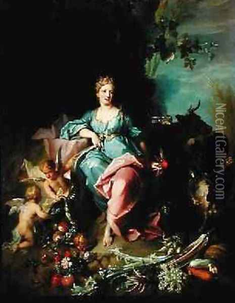 Abundance, 1719 Oil Painting - Jean-Baptiste Oudry