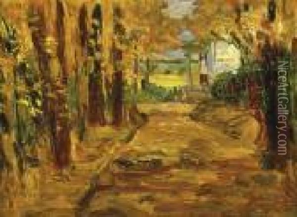 Park Von St. Cloud--herbst I Oil Painting - Wassily Kandinsky