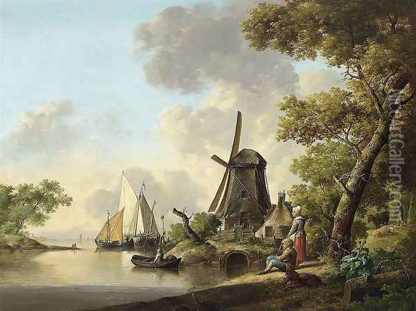 Summer Landscape Oil Painting - Jan van Os
