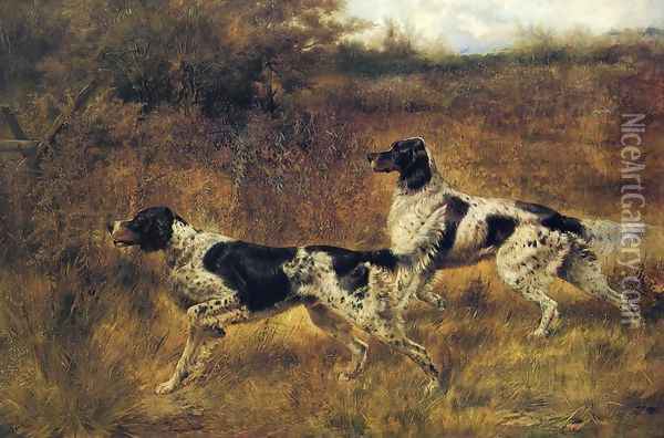 Hunting Dogs Oil Painting - Edmund Henry Osthaus