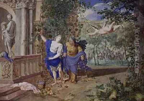 Allegorical Scene, 1690 Oil Painting - Richard van Orley