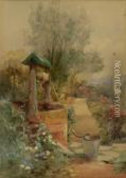 The Garden Well Oil Painting - Henry John Yeend King