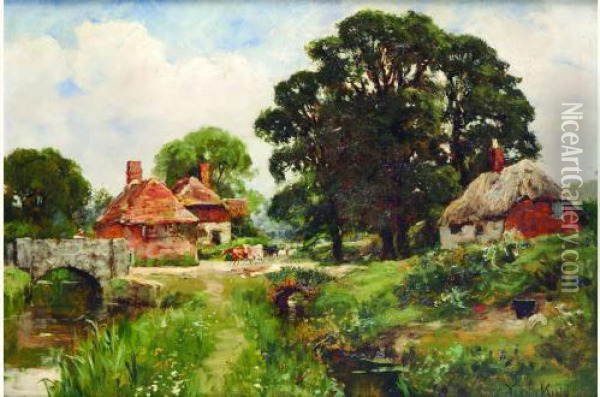 Ferme En Angleterre Oil Painting - Henry John Yeend King