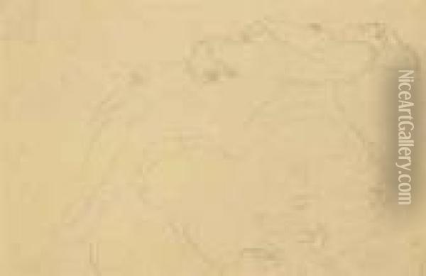 Liegender Akt Nach Rechts Oil Painting - Gustav Klimt