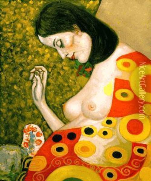 Hope Ii Oil Painting - Gustav Klimt