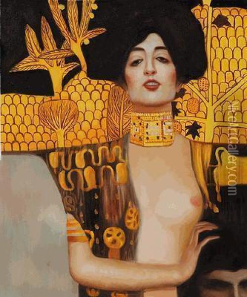 Judith Klimt I Oil Painting - Gustav Klimt