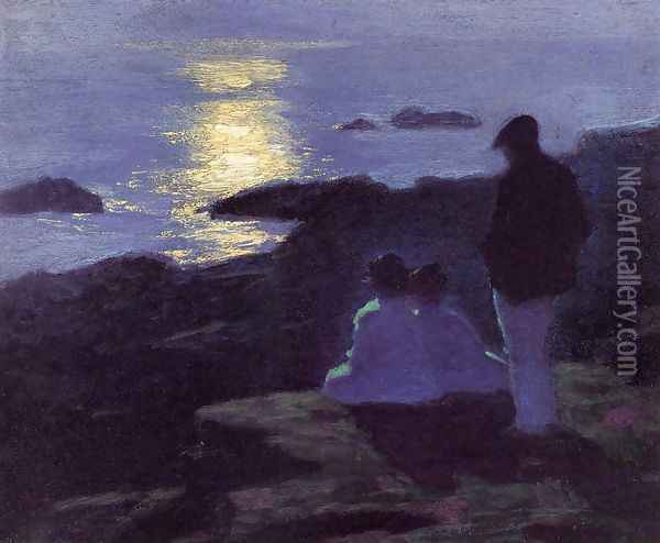 A Summer's Night Oil Painting - Edward Henry Potthast