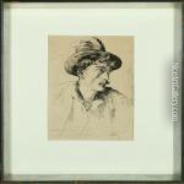 Portrait Of An Italian Field Worker Oil Painting - Peder Severin Kroyer