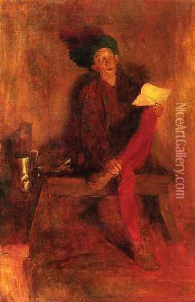 Villon - The Singer Fate Fasioned to Her Liking Oil Painting - Howard Pyle