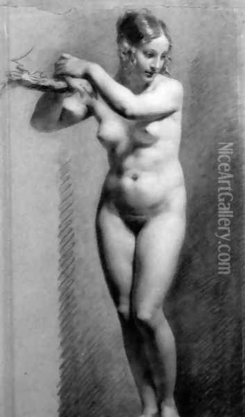 Female Nude Bound Oil Painting - Pierre-Paul Prud'hon
