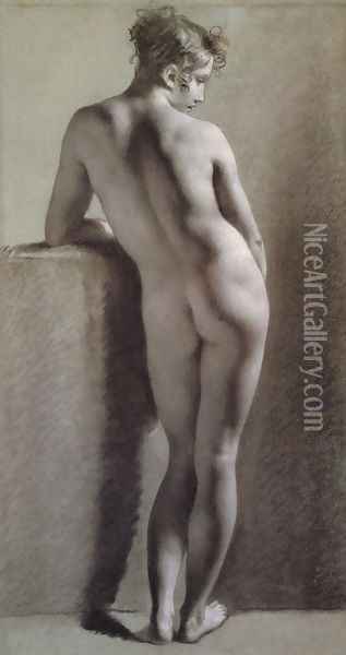 Female Nude From Behind Oil Painting - Pierre-Paul Prud'hon