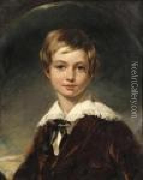 Portrait Of A Young Lord, 
Thought To Beanthony, 
7th Earl Of Shaftesbury Oil Painting - Sir Thomas Lawrence