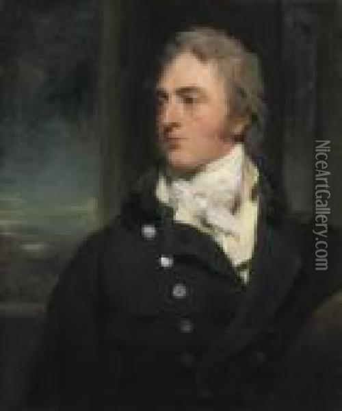 Portrait Of Sir George Cornewall Oil Painting - Sir Thomas Lawrence