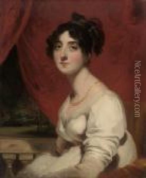 Portrait Of Mrs. Jeffrey Prendergast Oil Painting - Sir Thomas Lawrence