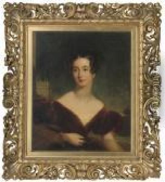 Portrait Of Louisa Sophia Clayton Oil Painting - Sir Thomas Lawrence