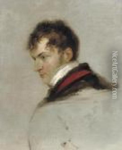 Portrait Of A Gentleman, Bust-length Oil Painting - Sir Thomas Lawrence