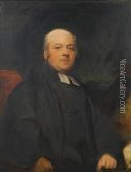 Portrait Of Dr John Wooll (1767-1833), Seated Half-length, In Black Robes Oil Painting - Sir Thomas Lawrence