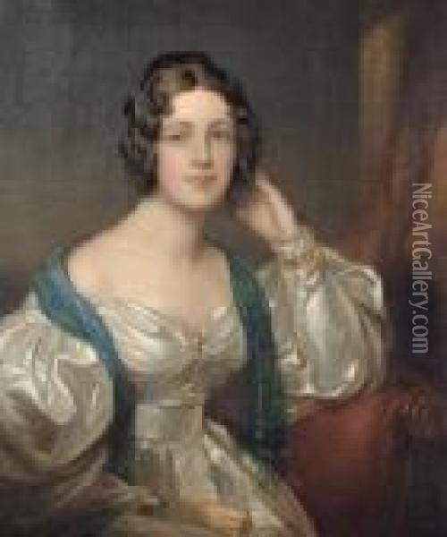 Portrait Of Lady Constance Carruthers Oil Painting - Sir Thomas Lawrence
