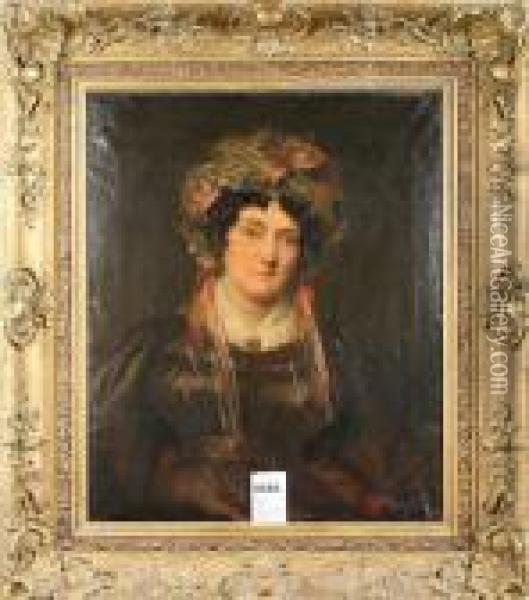 Kvinnoportratt Oil Painting - Sir Thomas Lawrence