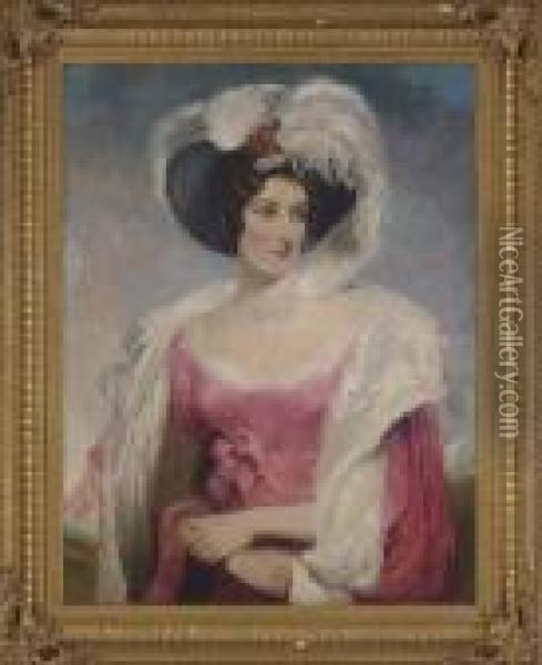 Portrait Of Mrs Thomas Holroyd Oil Painting - Sir Thomas Lawrence