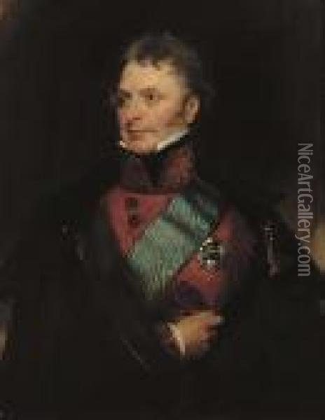 Portrait Of Lieutenant General Sir Herbert Taylor Oil Painting - Sir Thomas Lawrence