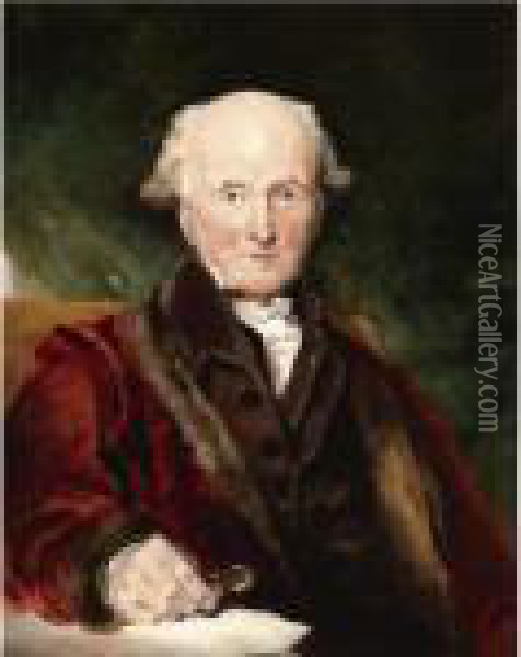 Portrait Of John Julius Angerstein Oil Painting - Sir Thomas Lawrence