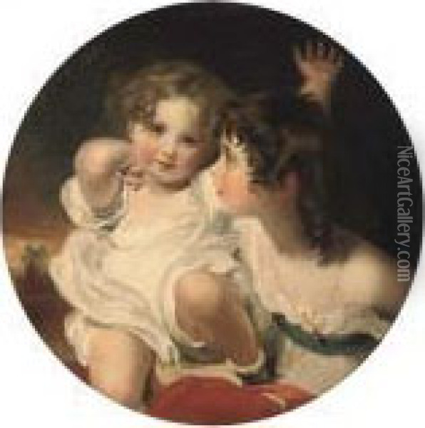 Emily And Laura Anne Calmady Oil Painting - Sir Thomas Lawrence