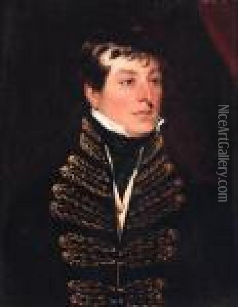Portrait Of An Officer, Quarter-length, In Uniform Oil Painting - Sir Thomas Lawrence