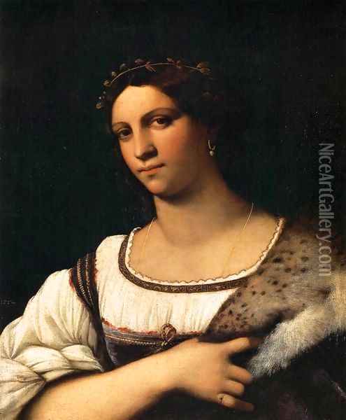Portrait of a Woman Oil Painting - Sebastiano Del Piombo
