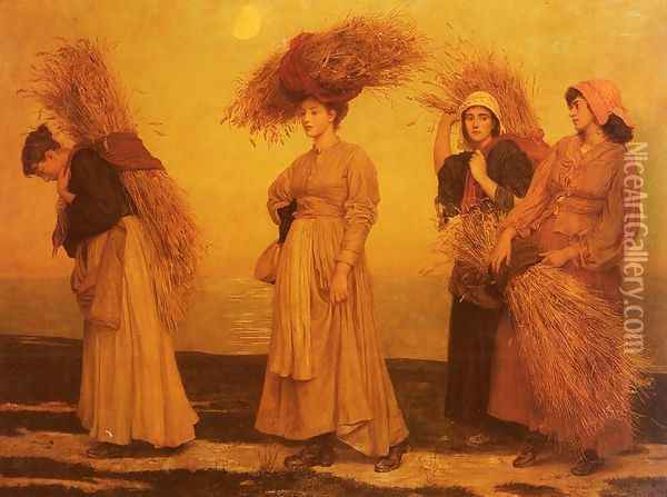 Home From Gleaning Oil Painting - Valentine Cameron Prinsep