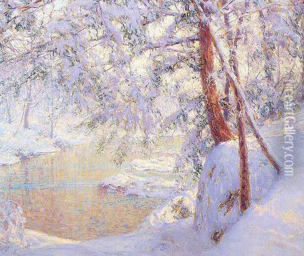 Winter Light and Shadows Oil Painting - Walter Launt Palmer