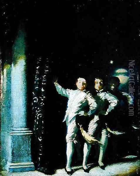 Caprice, the Moon Dance, 1908-9 Oil Painting - Glyn Warren Philpot