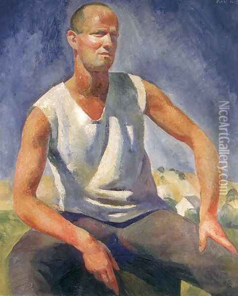 Self-portrait 1928 Oil Painting - Karoly Patko